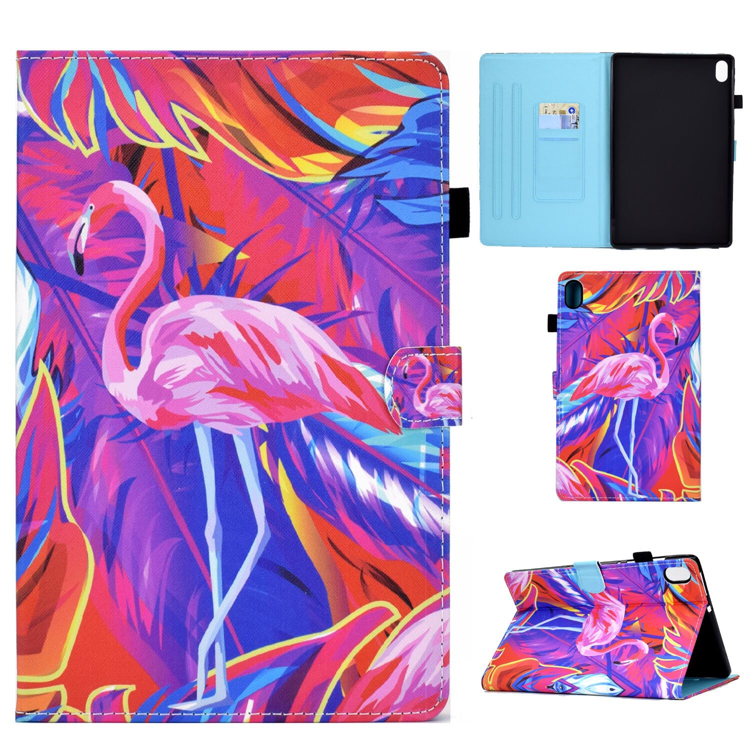 Coque de protection Galaxy Tab A9 Plus résistante aux chocs : étui rabat rose