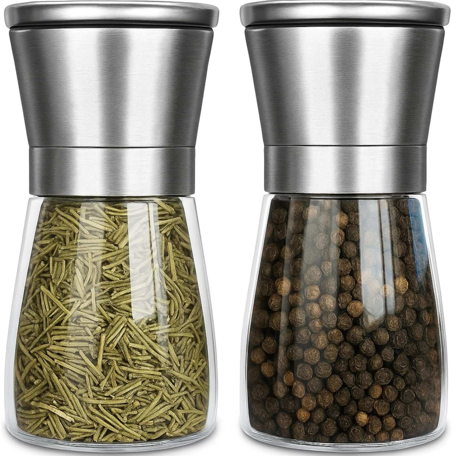 Moulin Poivre Et Sel 2 En 1 Avec Broyeur En Céramique 22 Cm - Manuel - Ustensile De Cuisine - Achat & Prix