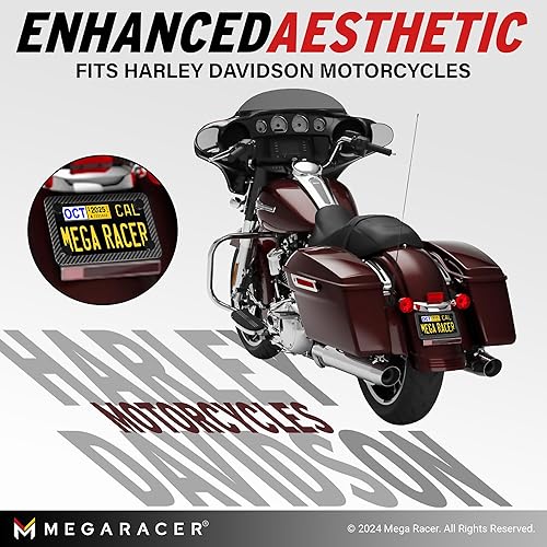 Miniatura 4 de Marco de fibra de carbono para placa de motocicleta, soporte para placa, portaplacas para moto Fibra de carbono,Cromado,Negro