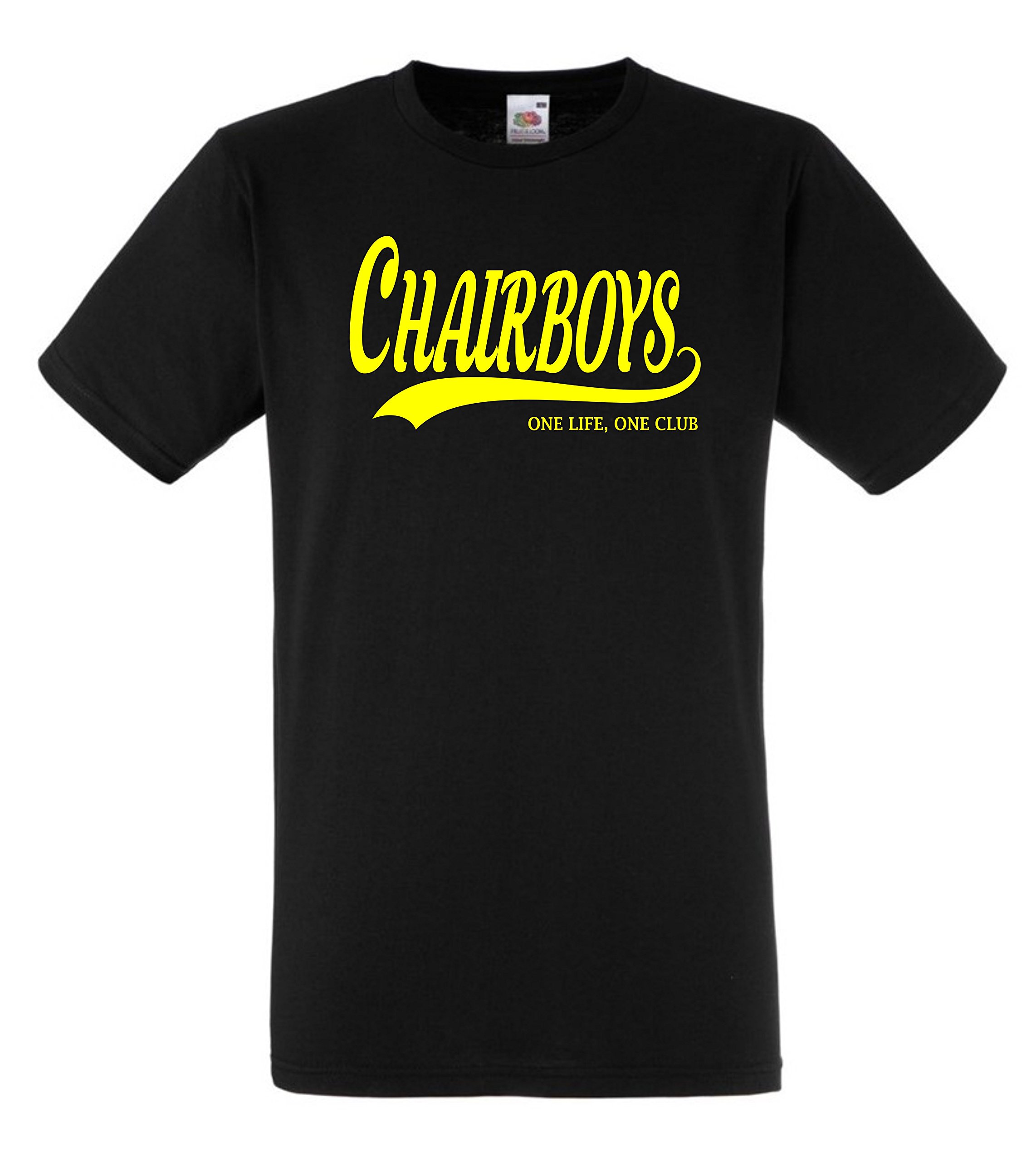 All About The Print Wycombe CHAIRBOYS Football Gift T-Shirt - one Life one Club Idea Present top F90 (Adult Large, Jet Black)