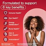 One A Day Gommies multivitamines adultes - Multivitamines Gummy quotidiennes pour les hommes et les femmes avec des vitamines A, B6, B12, C, D, E, Biotin et Zinc, soutient l'immunité et la santé osseuse, les cheveux et les ongles, 60 Gummies