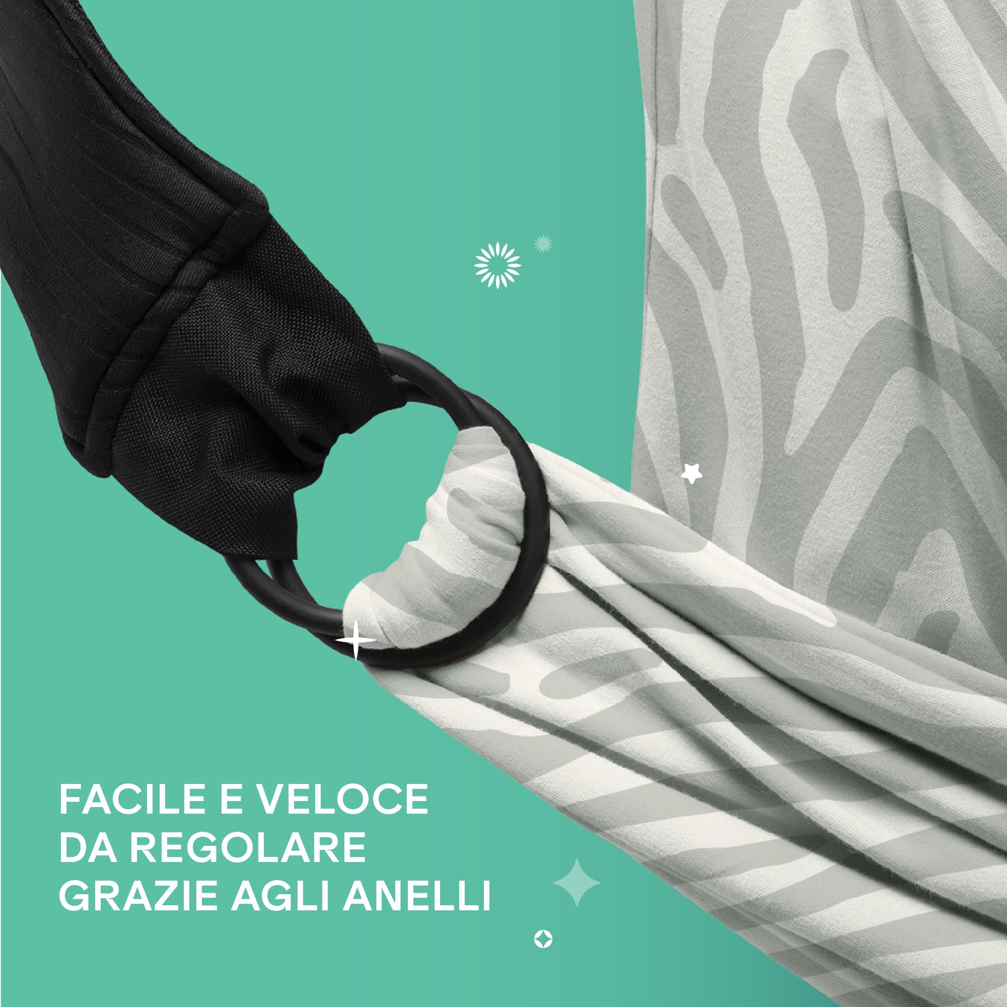 Koala Babycare Fascia neonato porta bebè - Cuddle Band 2.0 Ancora più Resistente – Fascia per neonati in cotone organico testata fino a 15 kg - Facilmente Regolabile e Unisex