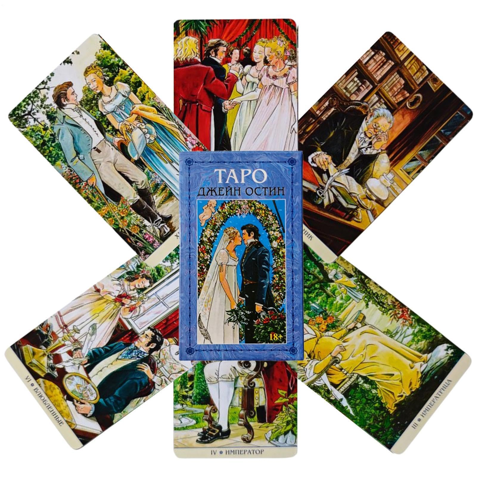 Russian Tarot Cards Deck - Literary Artistic Collectible Game Prop, Deck