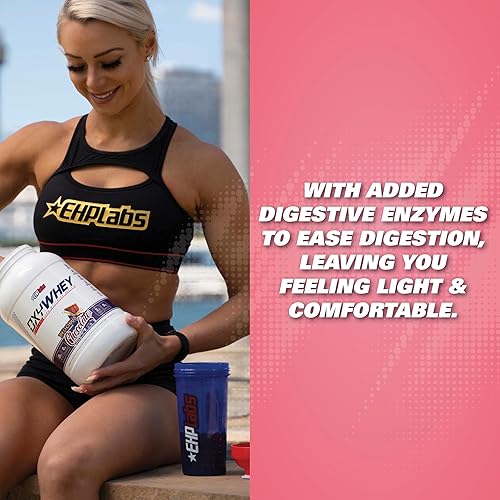 Miniatura 4 de EHPlabs OxyWhey - Batido de proteína en polvo de proteína de suero  0.88 oz de batido de reemplazo de comidas, sin OMG, batidos de proteína después