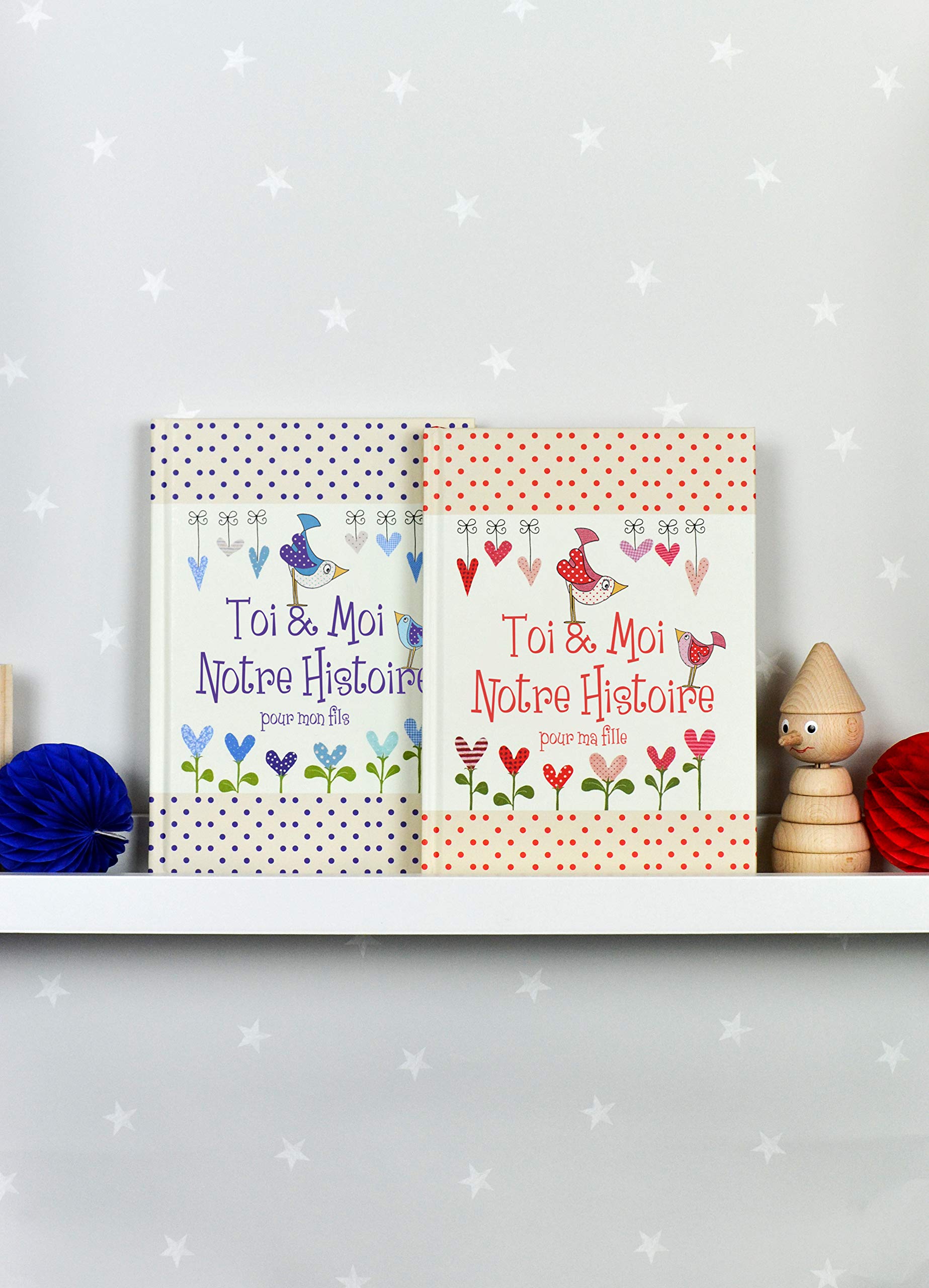 Toi & Moi, Notre Histoire - Pour Ma Fille, cadeau pour les nouvelles mamans. Journal pour conserver tous les magnifiques souvenirs de l'enfance de votre fille, de 0 à 18 ans