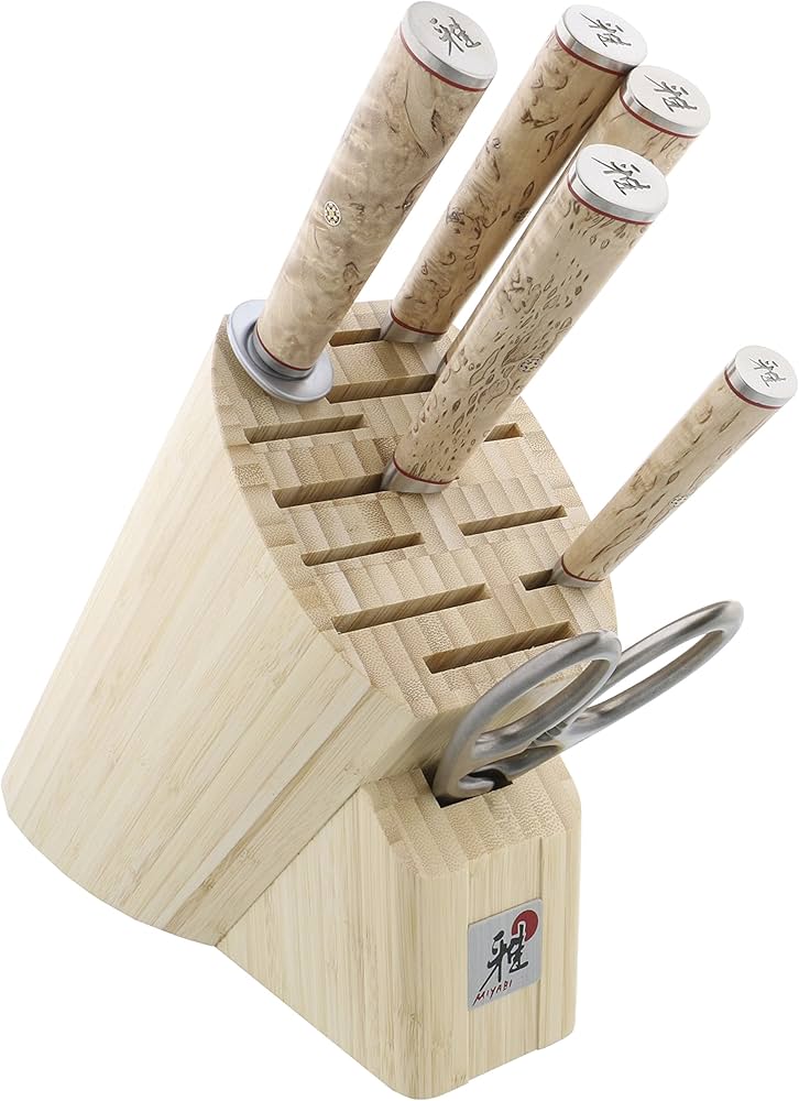 Amazon.com: Miyabi Birchwood GS2 7-pc Knife Block Set: Block Knife