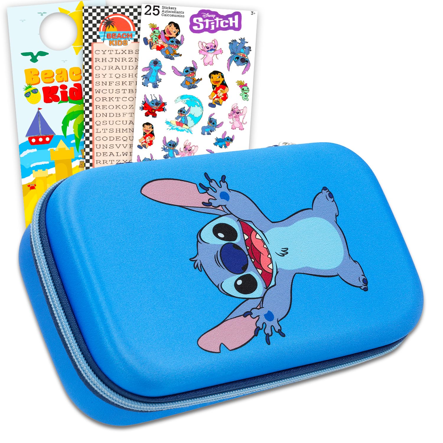 Disney Stitch Pencil Box Set School Supplies Bundle with Pencil Case, Stickers, Bookmark, More | Lilo and Stitch Stationery Set for Girls, Toddlers