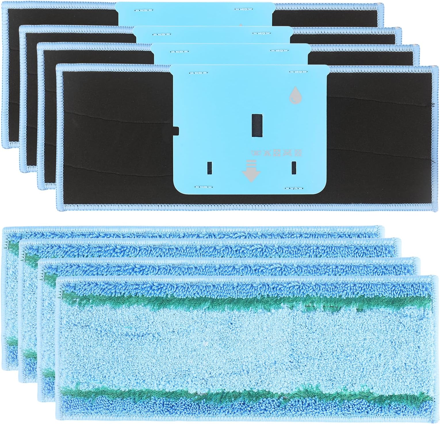 8 Pack M6 Wet Mopping Pads Replacement Parts Compatible with iRobot Braava Jet M6 Ultimate Robot Mop (6110) (6012) (6112) (6113), Washable and Reusable