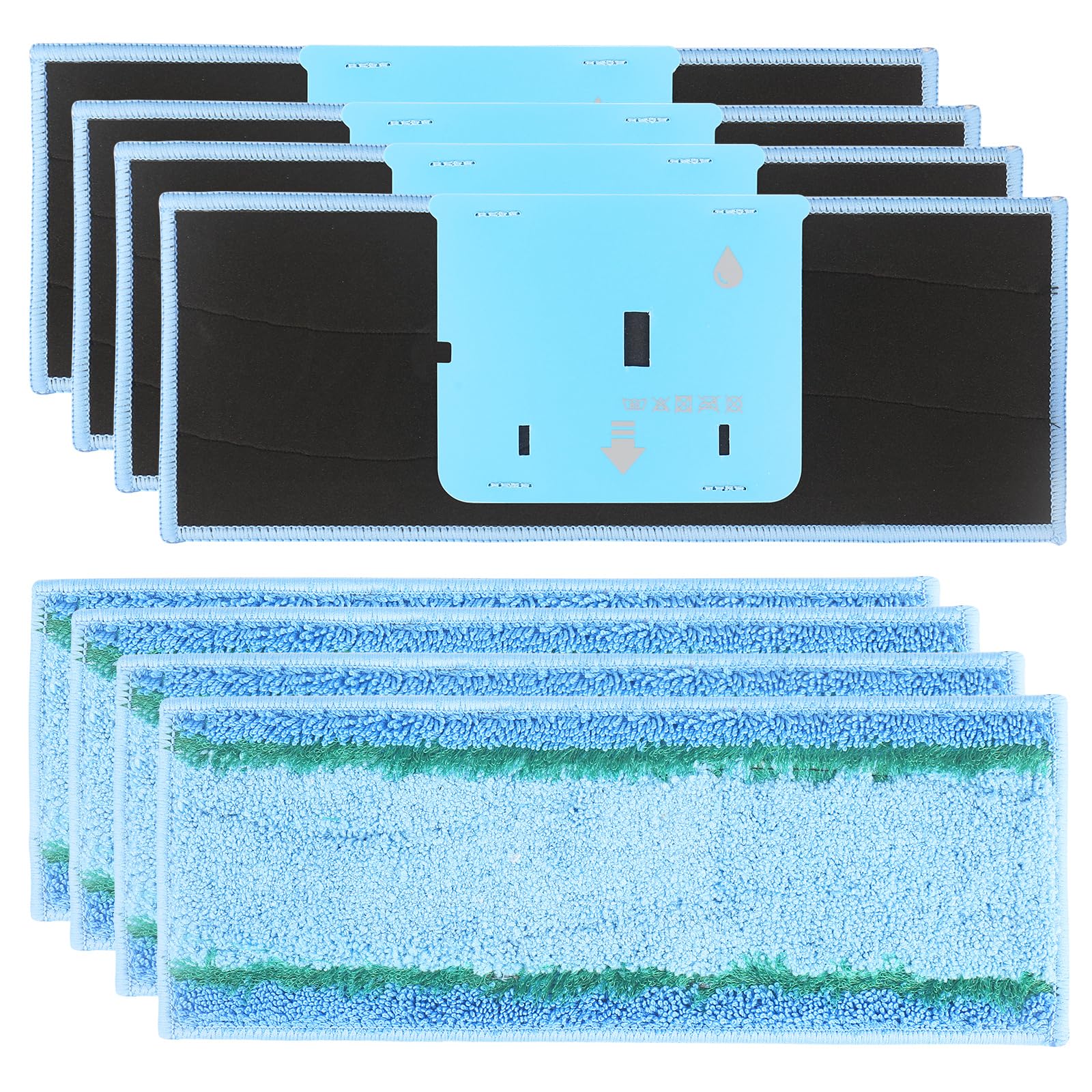8 Pack M6 Wet Mopping Pads Replacement Parts Compatible with iRobot Braava Jet M6 Ultimate Robot Mop (6110) (6012) (6112) (6113), Washable and Reusable