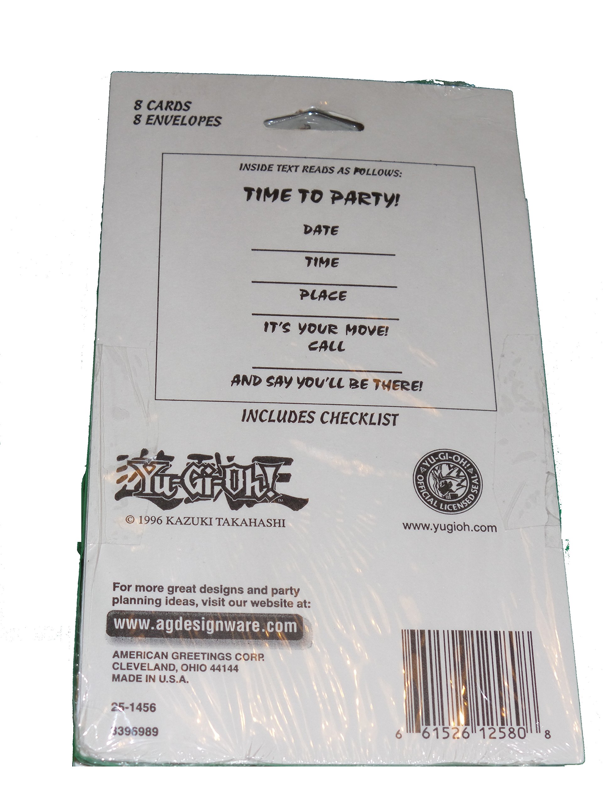 Amazon.com : Designware Yugioh Party Invitations 8 Count (Set of 2) : Home  & Kitchen