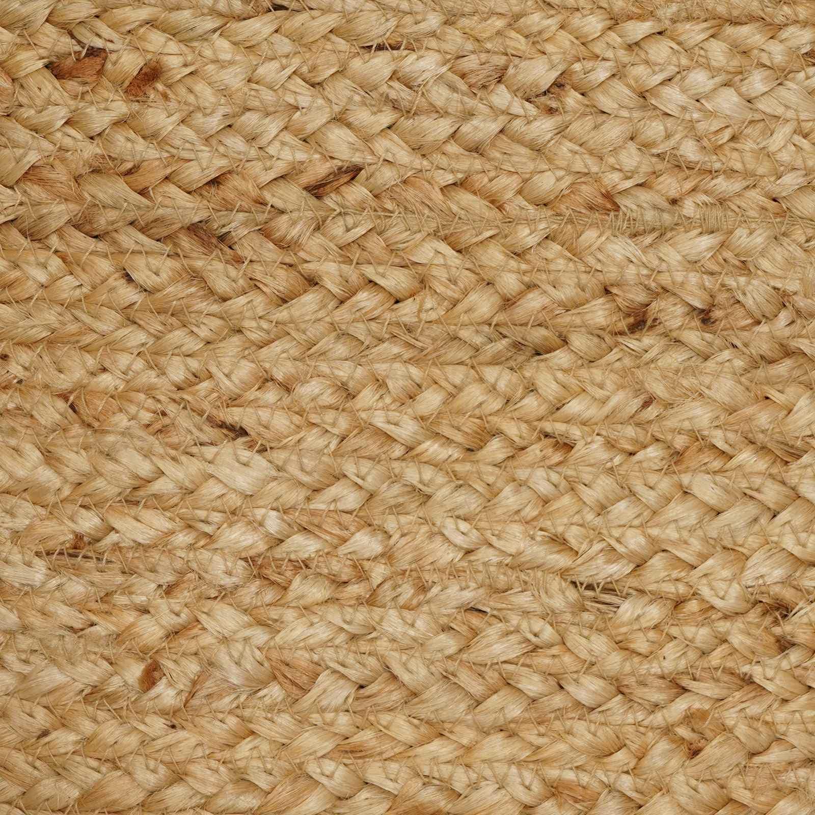 Tappeto naturale in iuta, 100 x 152 cm, tappeto passatoia per letto, tessuto piatto, antiscivolo, facile da pulire, per soggiorno, camera da letto, cameretta dei bambini