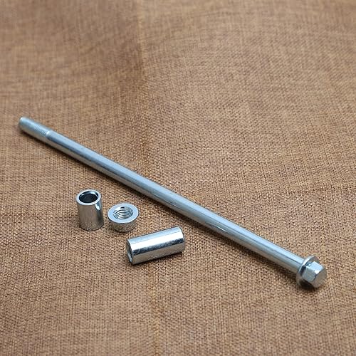 Miniatura 5 de Mokuo Eje delantero trasero de 0.394 in y 9.252 in con buje de 0.236 in, 0.787 in, 1.260 in, apto para motocicleta, Pit Dirt Bike ciclomotor,