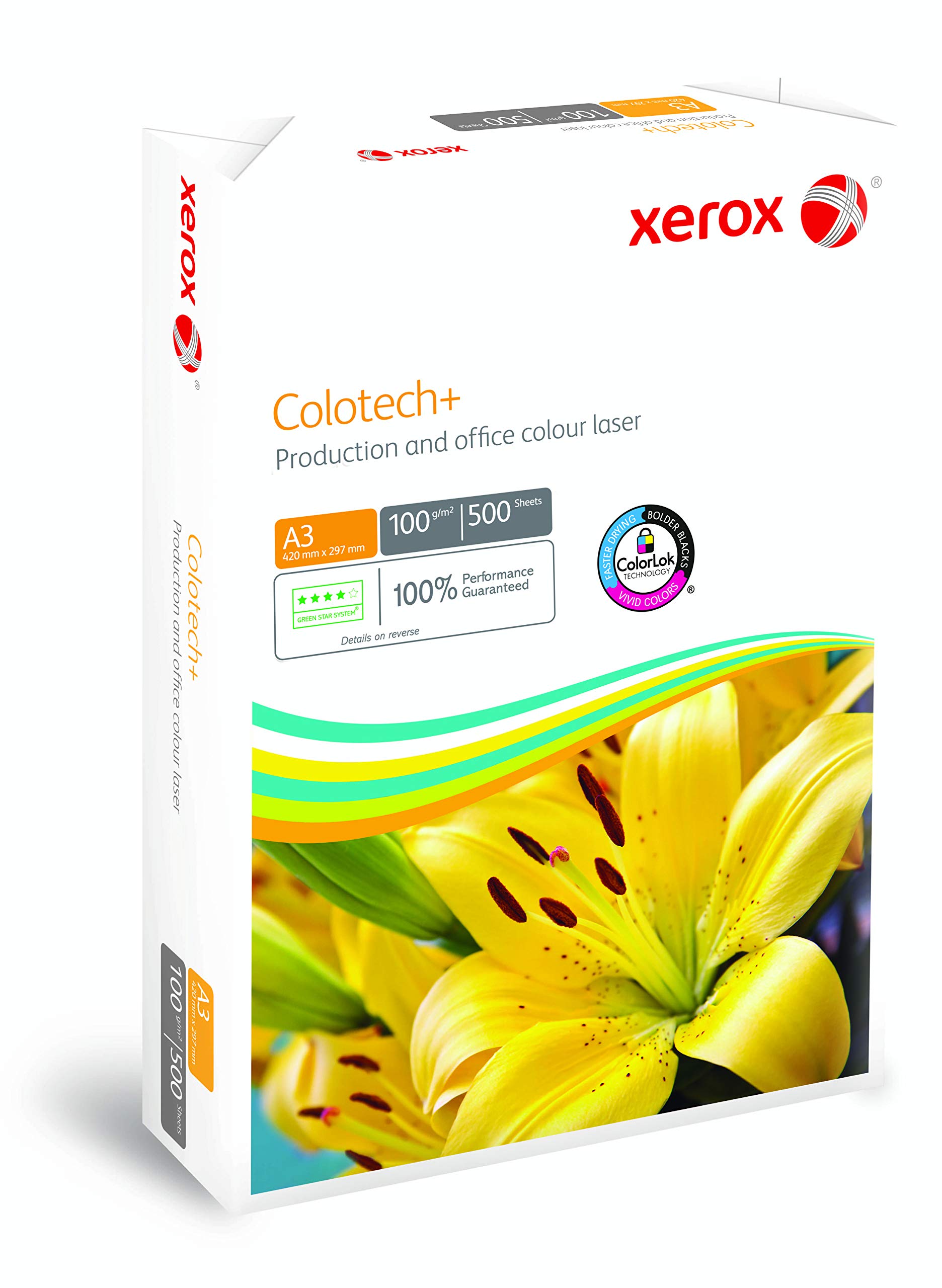 Xerox Colotech+ - Carta di qualità superiore bianca 100 g/m2 A3 - Risma da 500 fogli