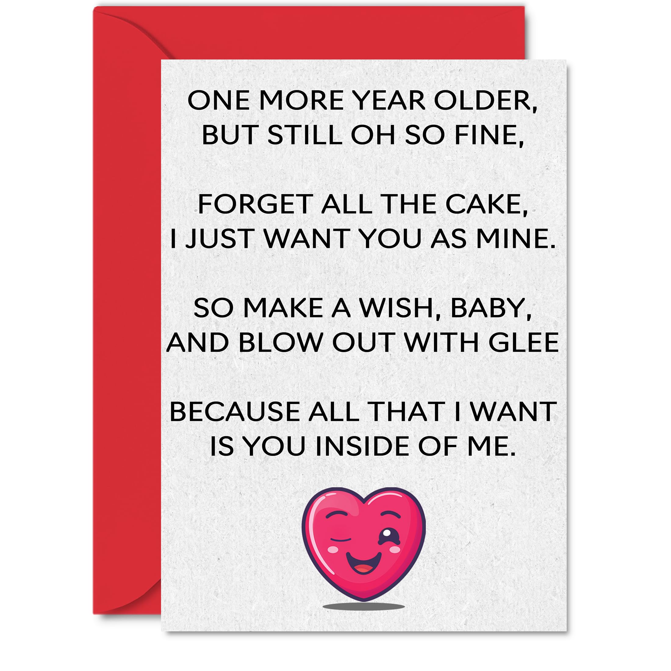 Funny Birthday Cards for Men - All That I Want - Adult Happy Birthday Card for Boyfriend Husband Partner, A5 Inappropriate Humorous Bday Greeting Cards Him