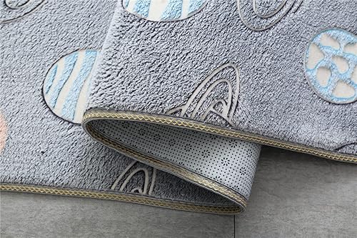Miniatura 20 de Alfombra luminosa que brilla en la oscuridad para dormitorio, sala de estar, única, suave, lavable, moderna, alfombra de interior para dormitorio