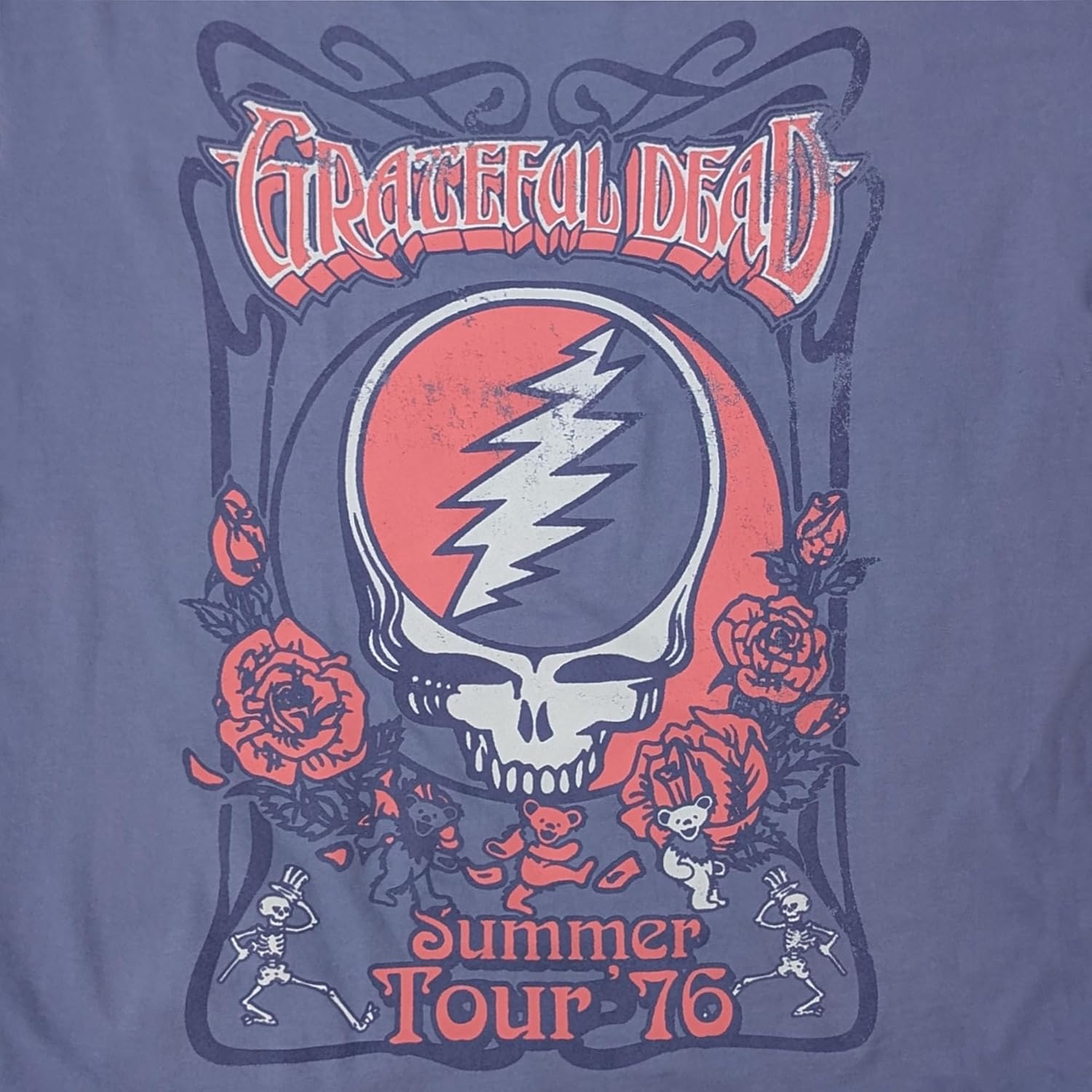 Ripple Junction Grateful Dead Men's Graphic T-Shirt Vintage Concert Tours Officially Licensed - Image 5