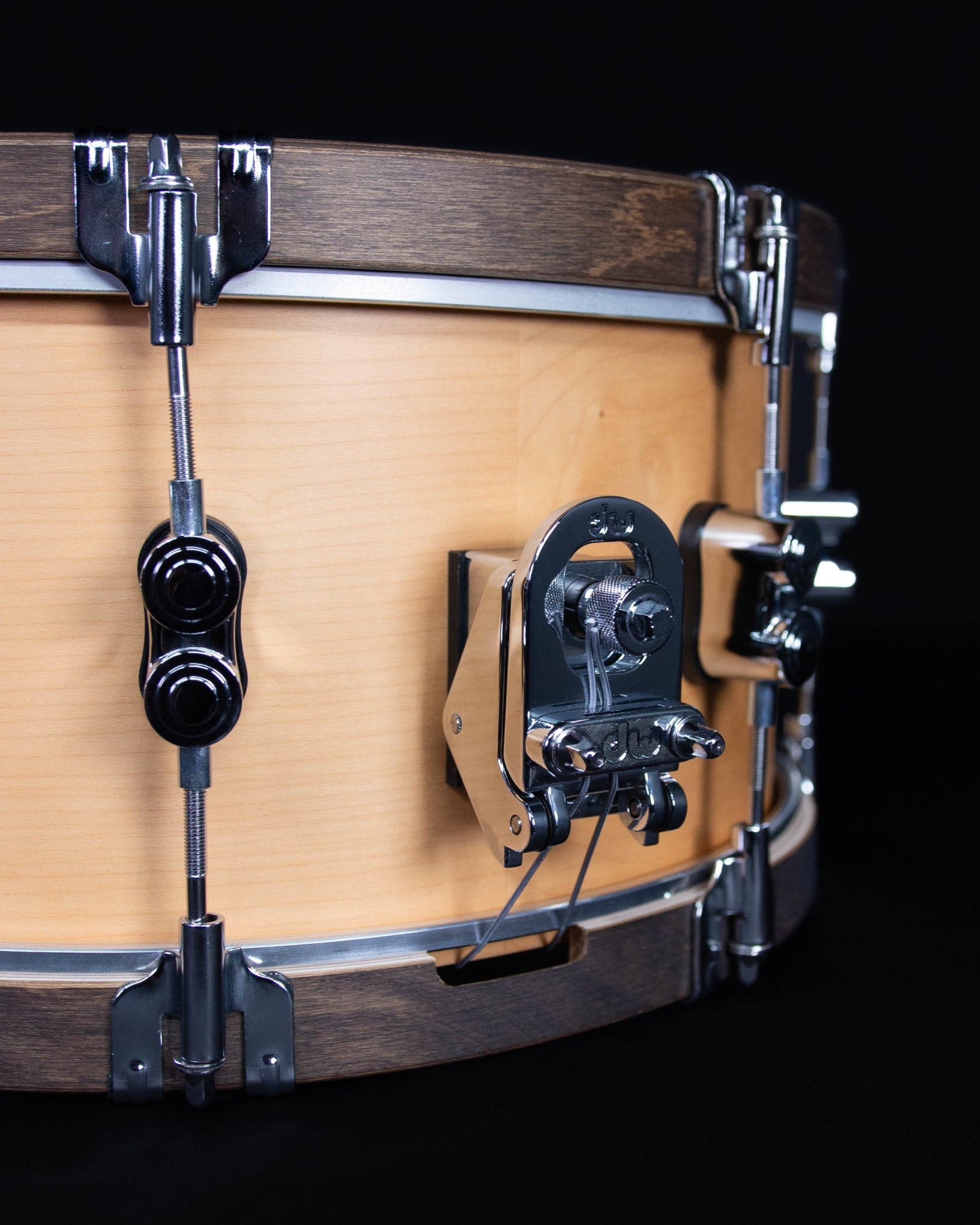 Pacific Drums Concept Classic Snare, 14" x 6,5", Natural Stain, gebeizte Walnuss-Spannreifen