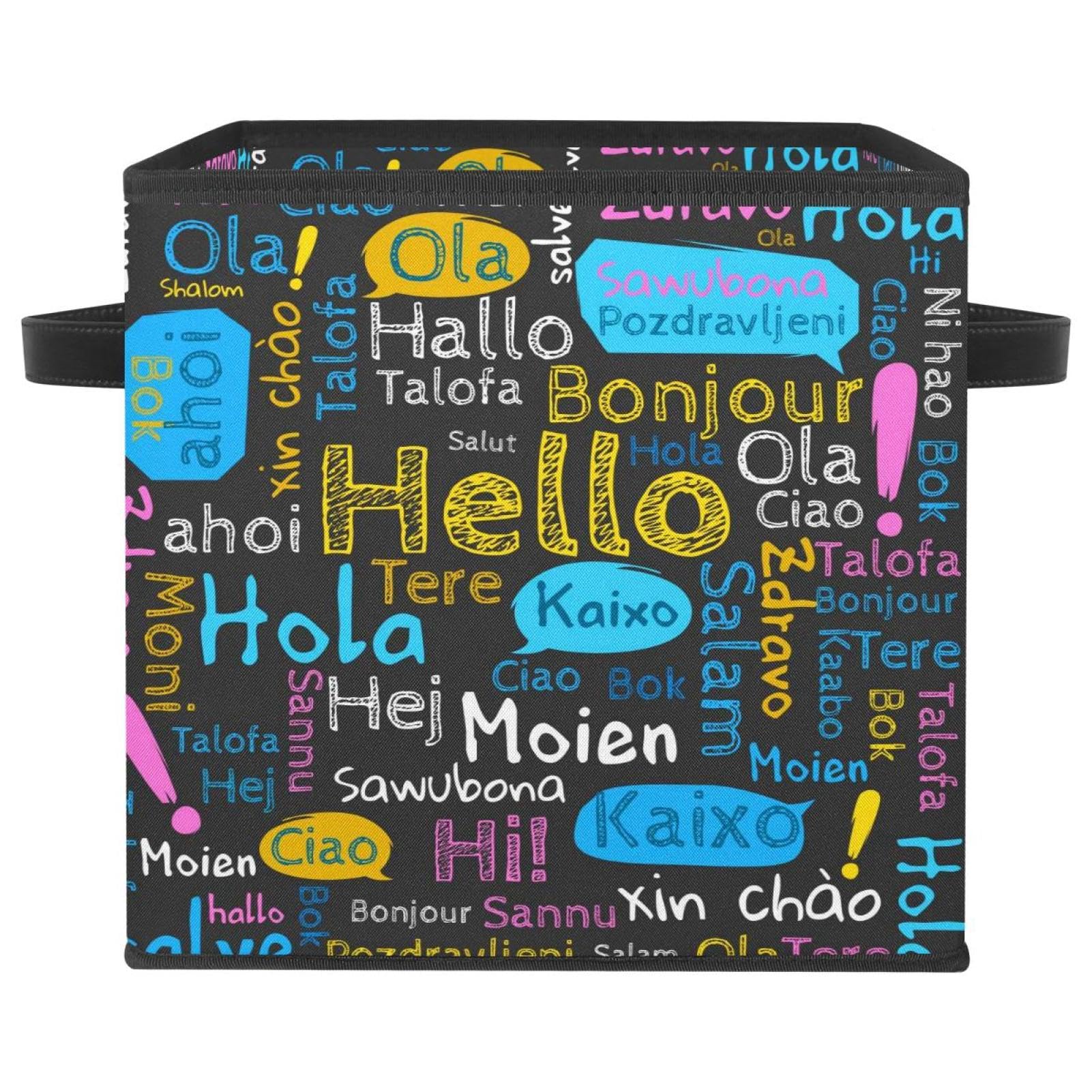 Panier de rangement en tissu idéal pour organiser les jouets et placards