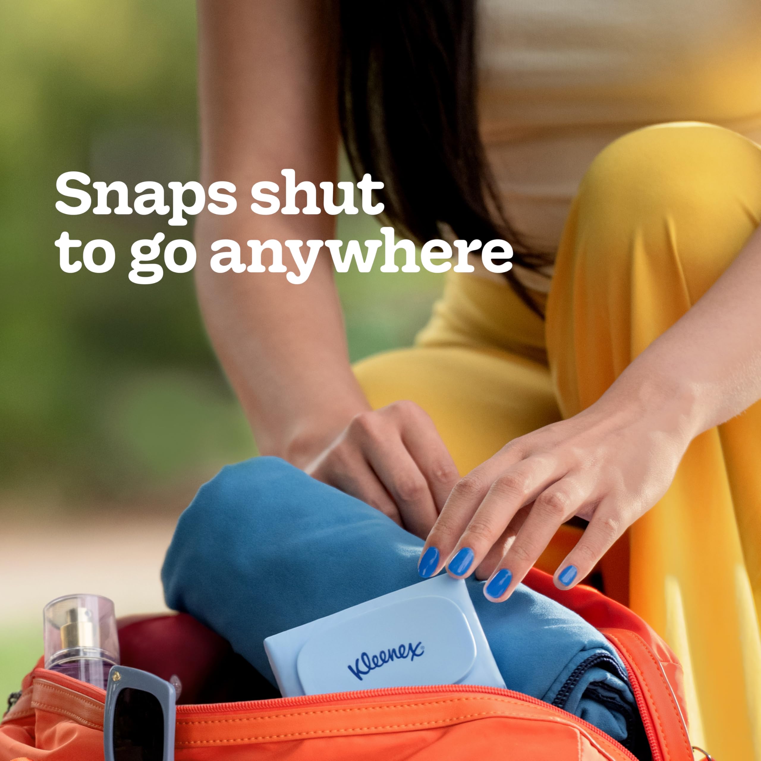 Kleenex Snap & Go Ultra Soft Facial Tissues, 4 On-the-Go Packs, 25 Tissues per Pack, 3-Ply, Packaging May Vary - 5