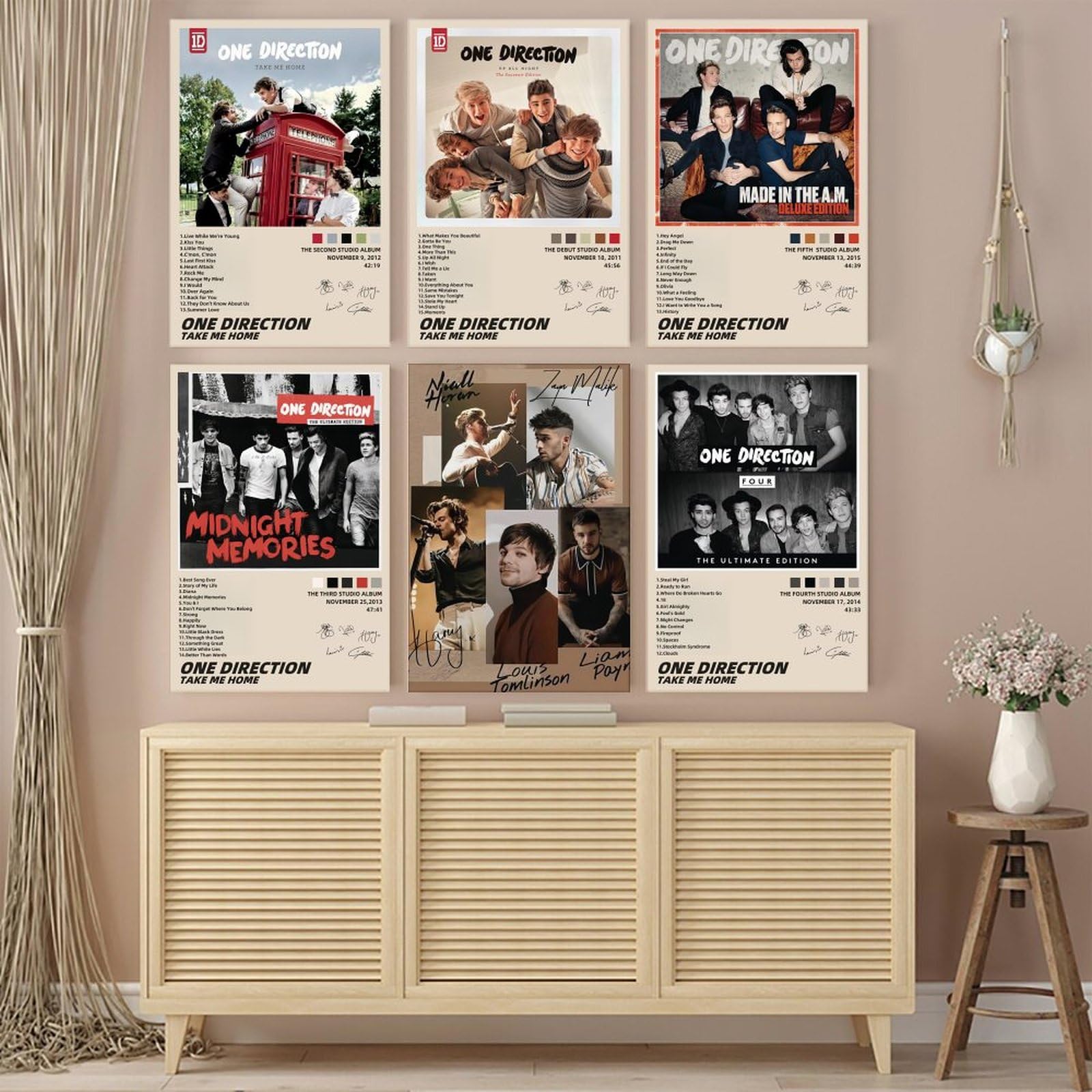 LJXOSKMK One Poster Direction Unframed (Set of 6) Album Cover Posters Music Canvas Posters For Bedroom Aesthetic Wall Art Posters & Prints 08x12inch(20x30cm) Style - Image 3