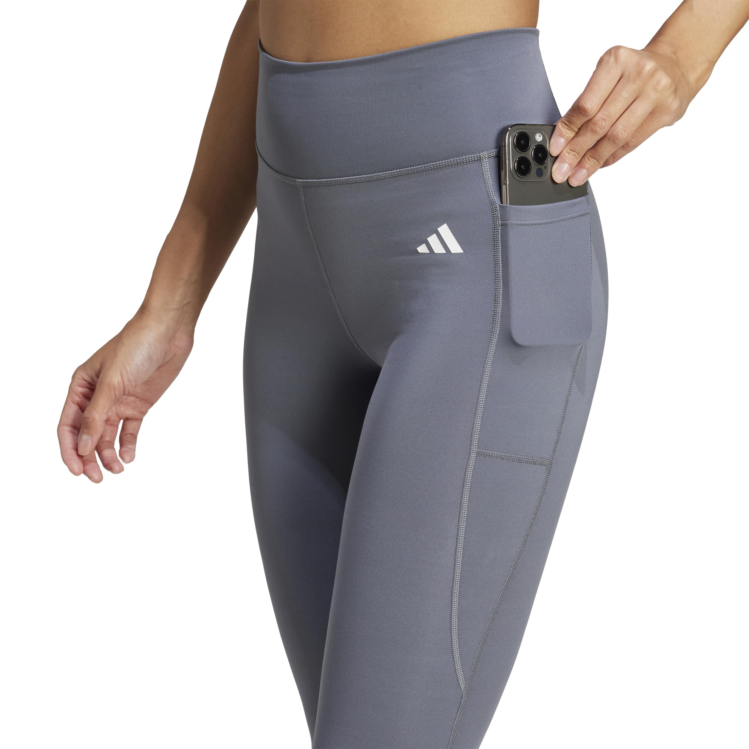 adidas Optime Essentials Stash Pocket Full-length Training Leggings - Leginsy Kobiety
