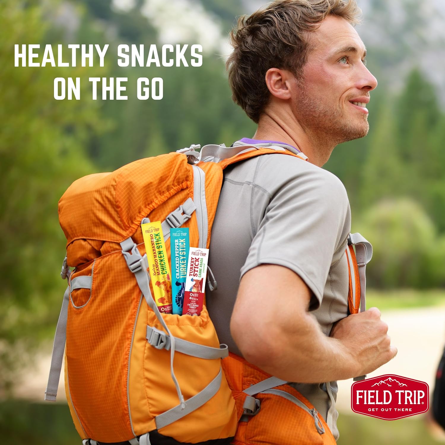 Field Trip Mango Habanero Chicken Jerky Sticks, 1oz, 24 Pack | Hormone Free, Zero Sugar, Keto, Paleo, Gluten Free, and Allergy Friendly Snack - 50 Calorie, High Protein Snacks