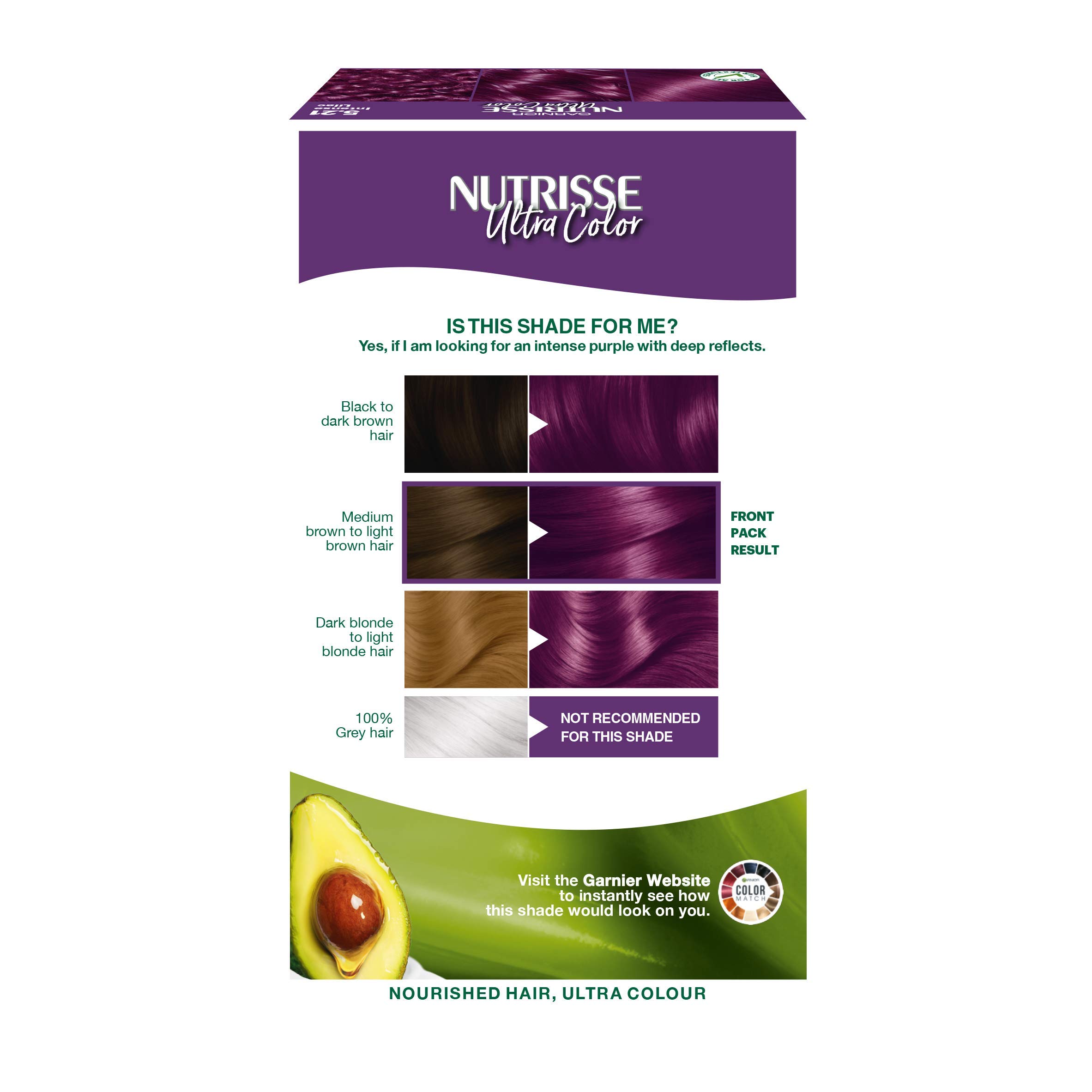 Garnier Nutrisse Ultra Color Permanent Hair Dye Intense Colour For