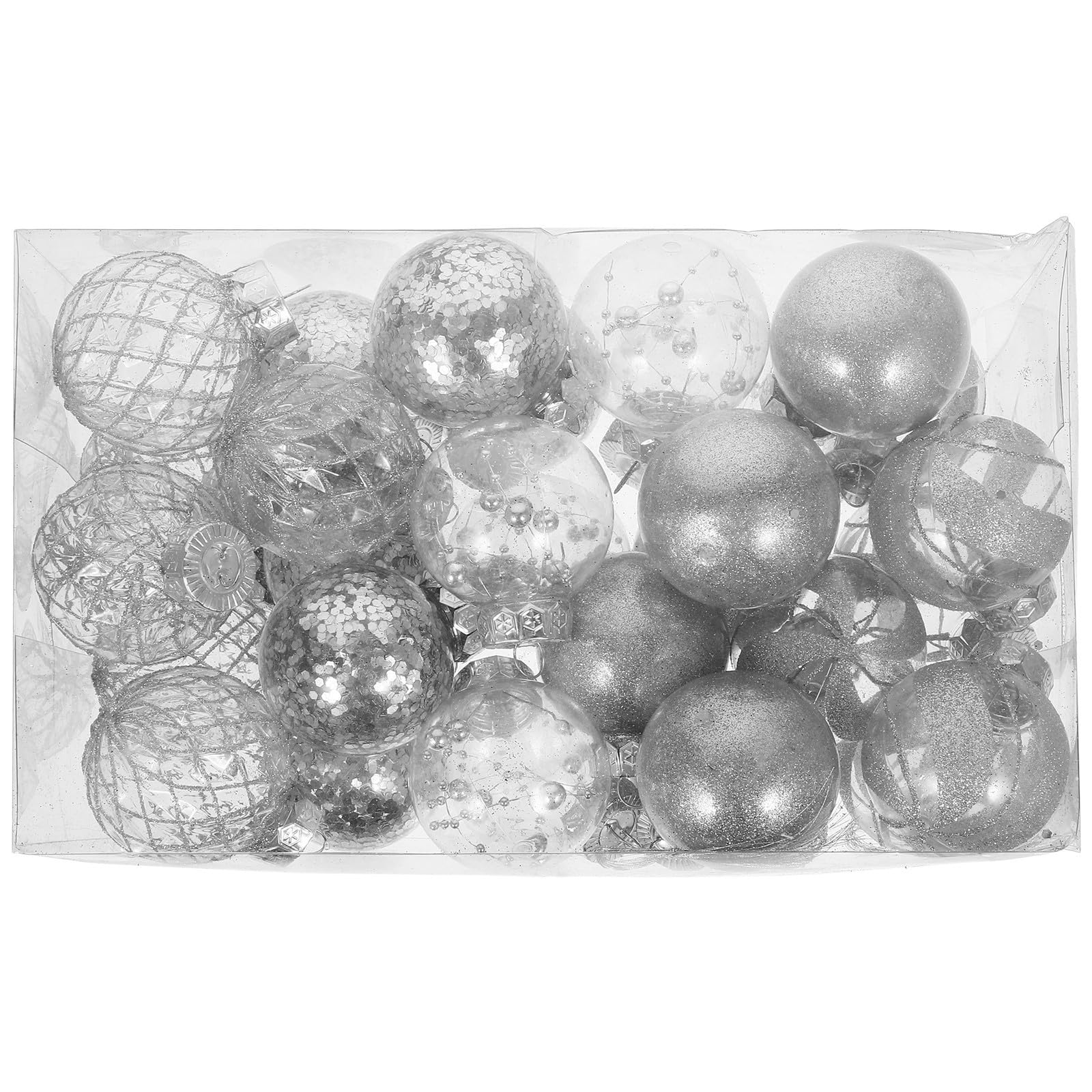 Toyvian 90 Pièces Boules de Noël à Suspendre en Plastique, Décorations
