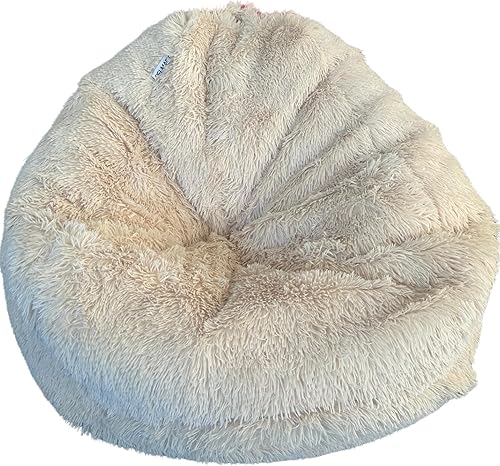 Miniatura 22 de Funda para silla de puf para almacenamiento de animales de peluche (sin relleno) para niños y adultos. Extra grande, nido de pájaro, puf suave