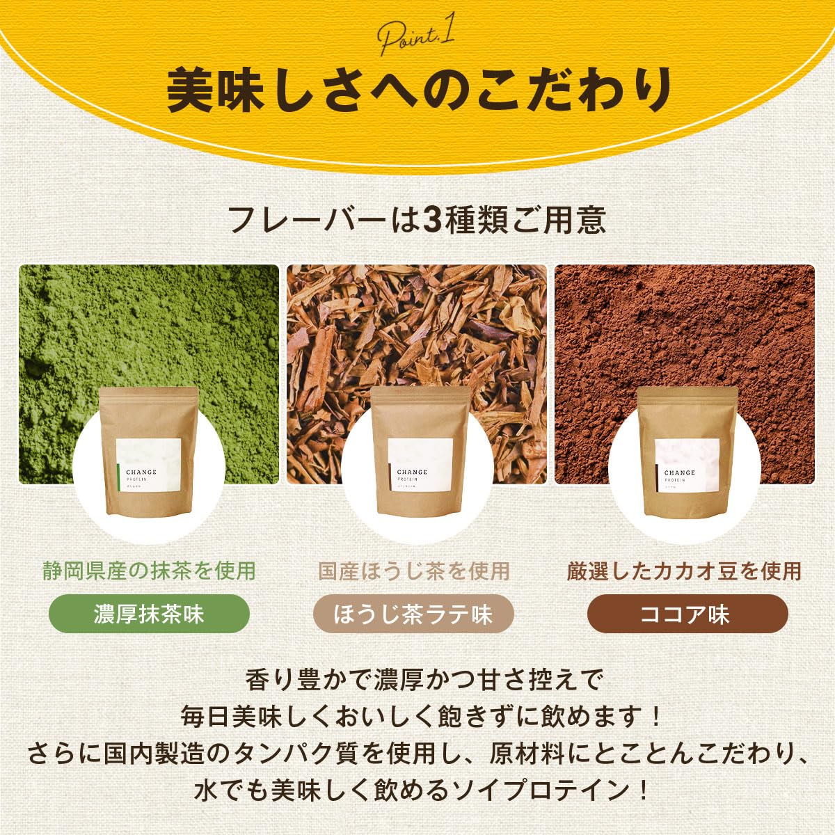新品✨CHANGE PROTEIN ほうじ茶ラテ味 375g×2袋
