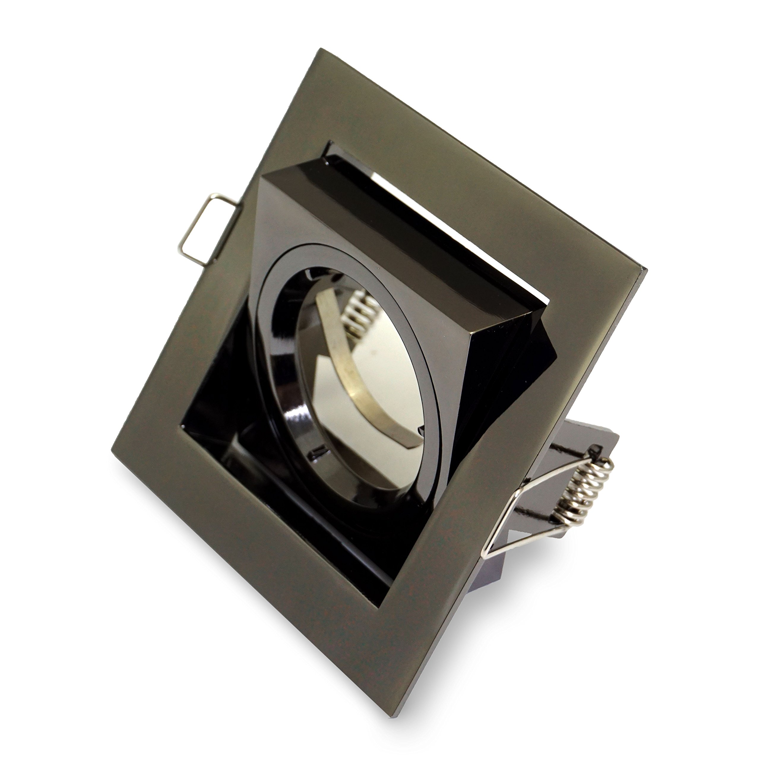 Ceiling Downlight Tilt Recessed Spotlight Fixture Square GU10 LED Lights
