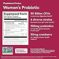 Vista 6 de Physician's Choice Probióticos - Equilibrio de PH, Digestivo, UT y Salud Femenina - 50 mil millones de UFC - 6 cepas únicas para mujeres