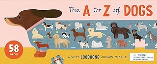 Laurence King The A to Z of Dogs 58 Piece Puzzle: A Very Looooong Jigsaw Puzzle