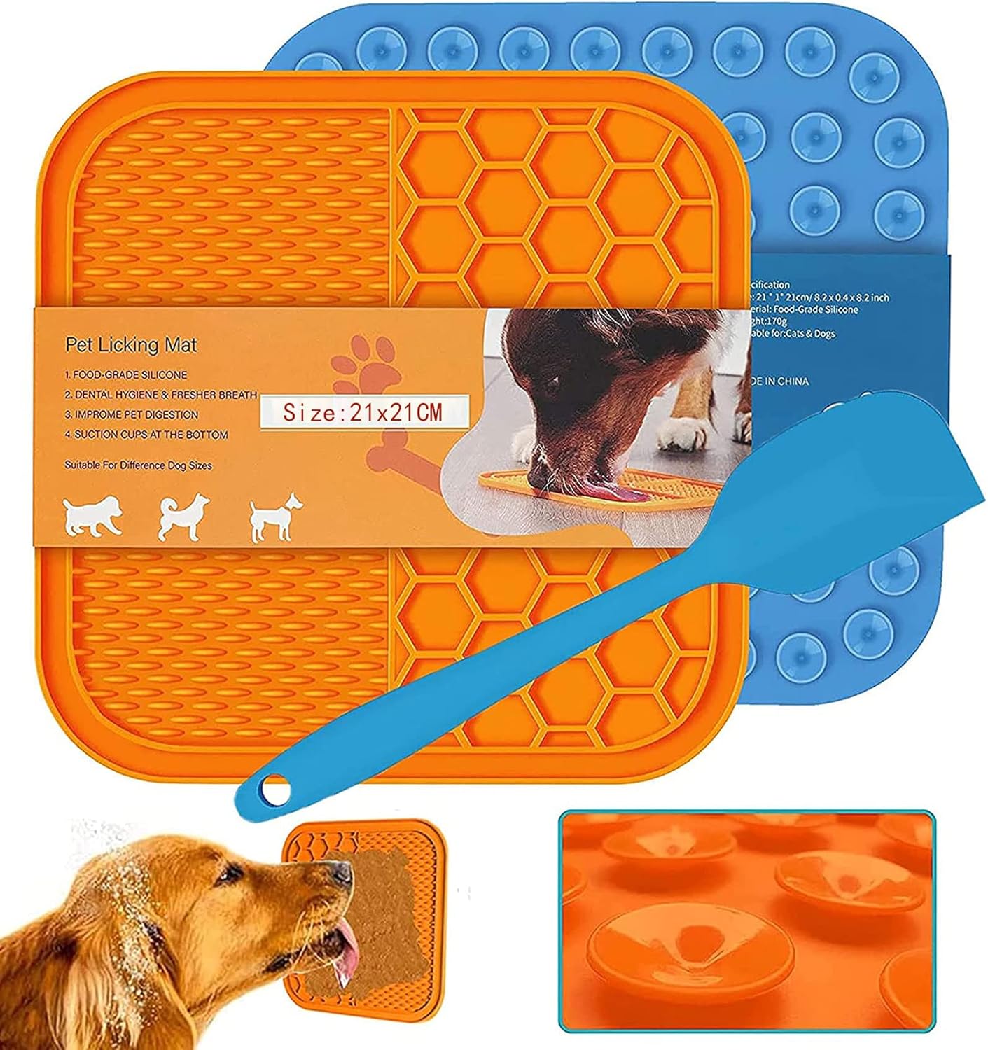 Dog Lick Mat and Cat Lick Mat Lick Pad for Large Medium