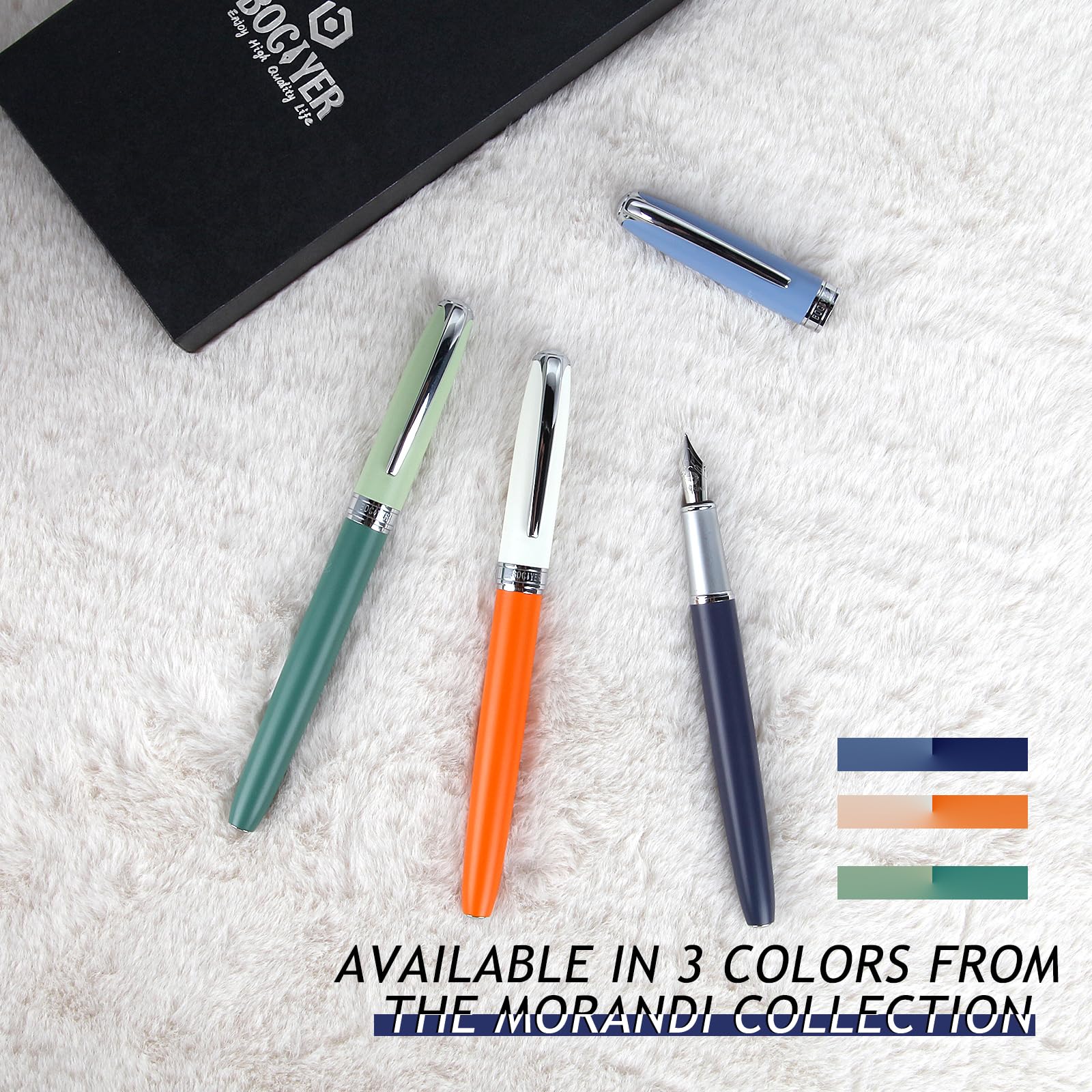 Fountain Pens Set For Writing, Luxury Fancy Medium Nib Ink Pens Of - View #3