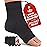 KEMFORD Ankle Compression Sleeve - 2-Pairs, Plantar Fasciitis Braces - Open Toe Compression Socks for Swelling, Sprain, Neuropathy, Foot Arch Support for Men and Women - 20-30mmhg, L, Black
