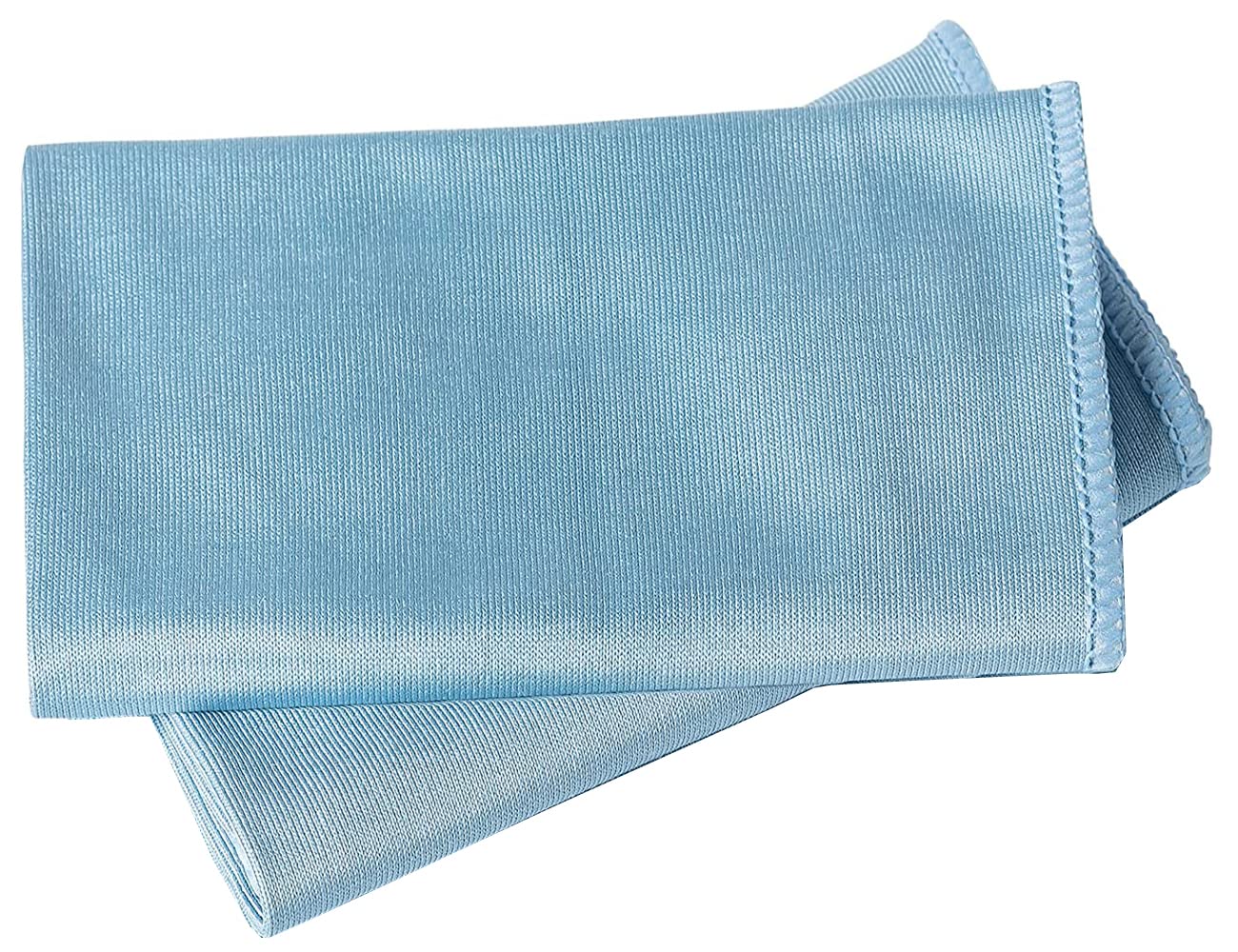 Lirite Bluex2 Microfibre Cleaning Cloths Glass Polishing Cloths Lint Free Cloths Glass Cloths Kitchen Rags Wash Cloths Bar Dish Towel 40Cmx60 Cm 2Pack Blue