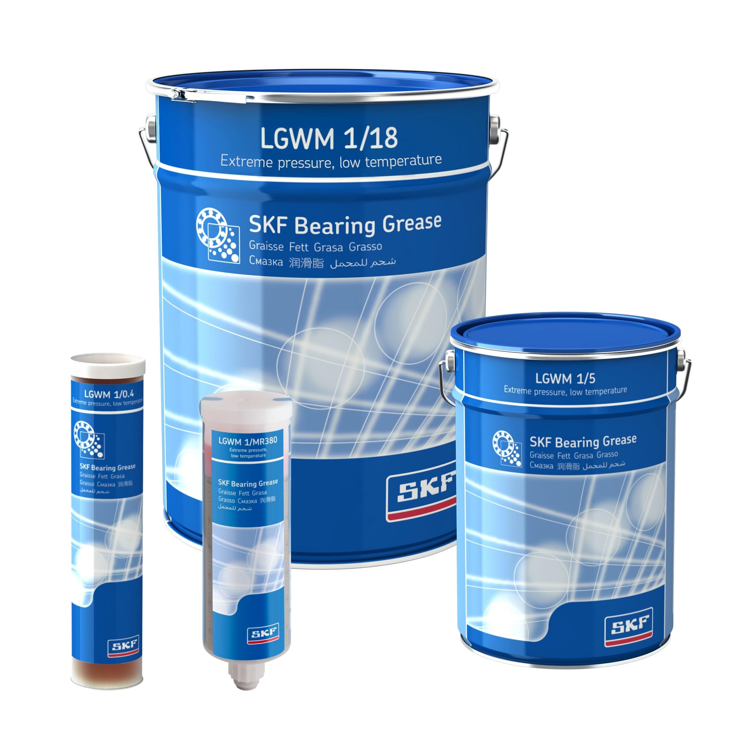 SKF LGWM - Grasso per cuscinetto 1/5, lattina da 5 kg