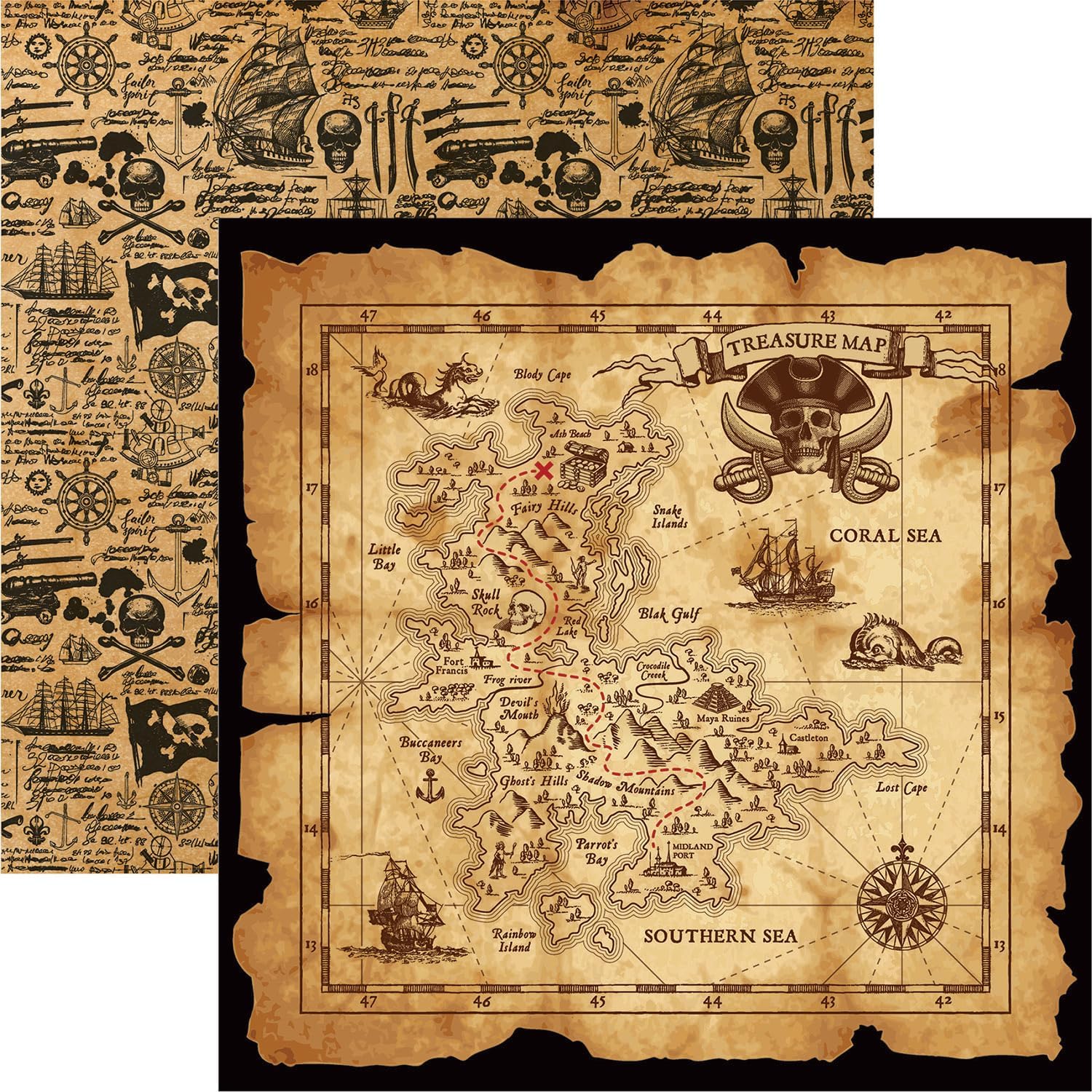 Reminisce A Pirate's Life for Me Scrapbook Collection Kit