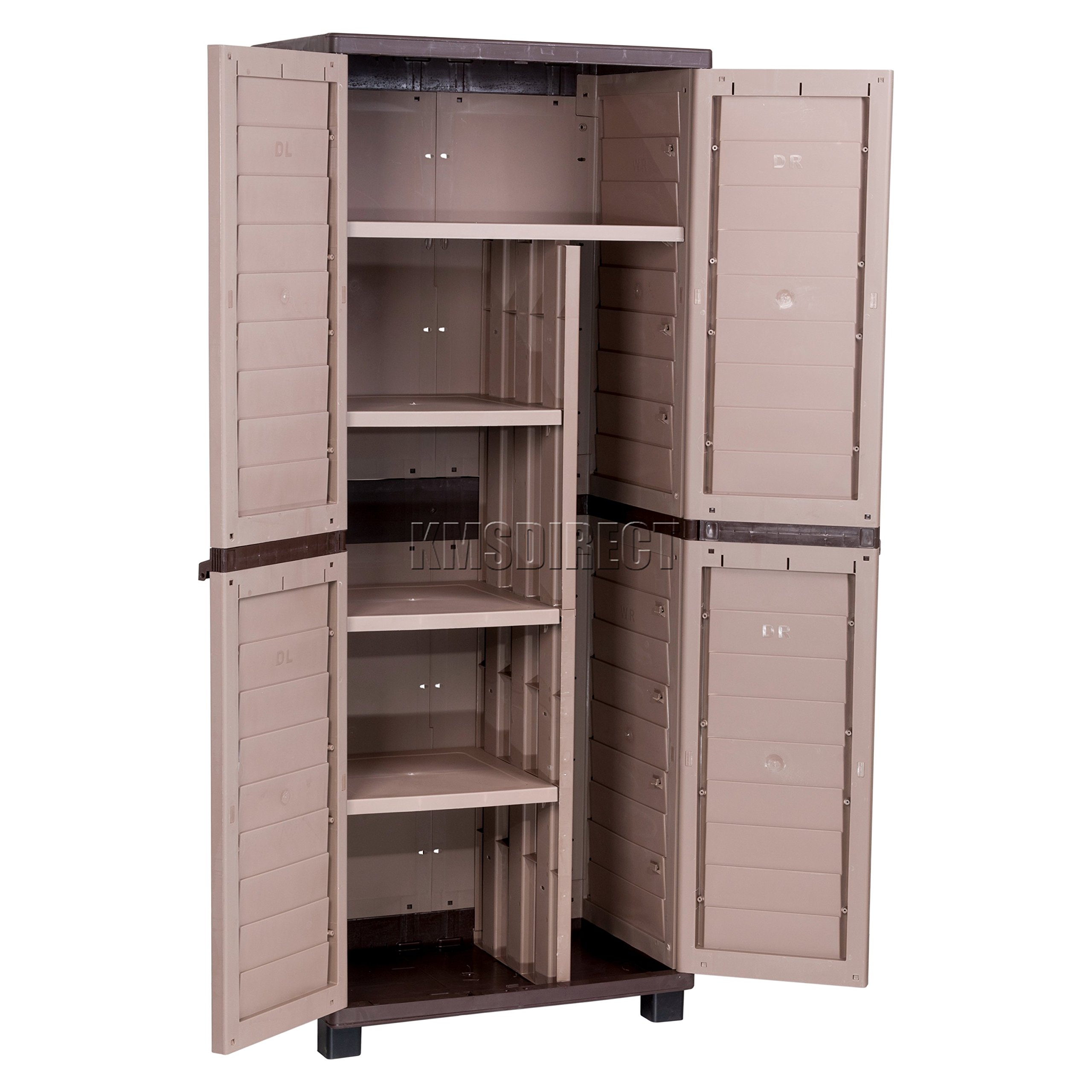 Starplast Outdoor Plastic Garden Utility With 4 Shelves and