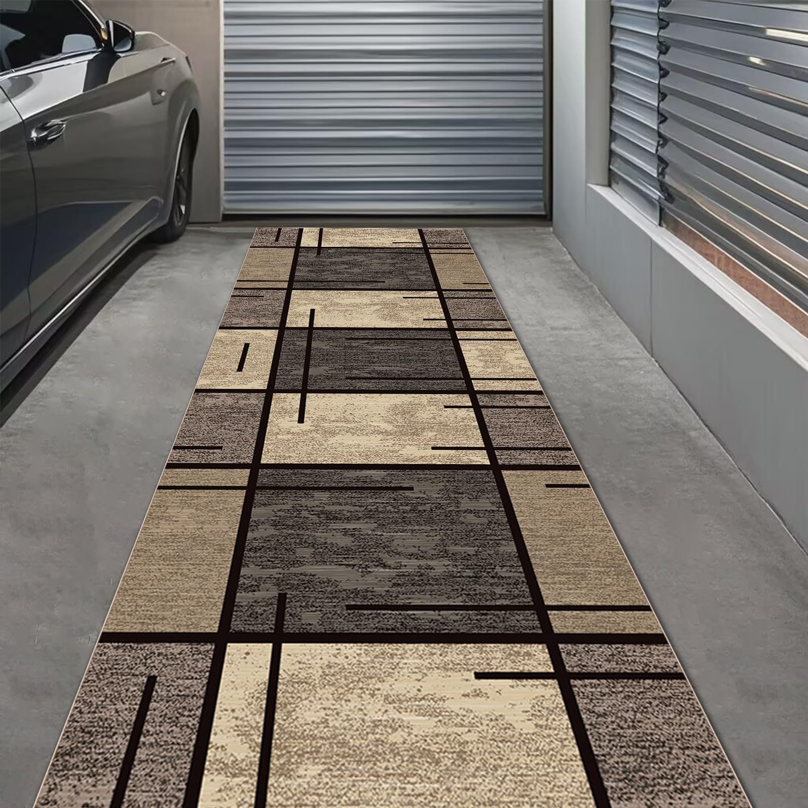 Rutschfeste Maschinenwaschbare Fußmatte 80 x 180 cm flurteppich läufer lang Flurteppich Wohnzimmer Teppich Küchenteppich Läufer für Eingang Küche Schlafzimmer Wohnzimmer, Schmutzfangmatte Innen