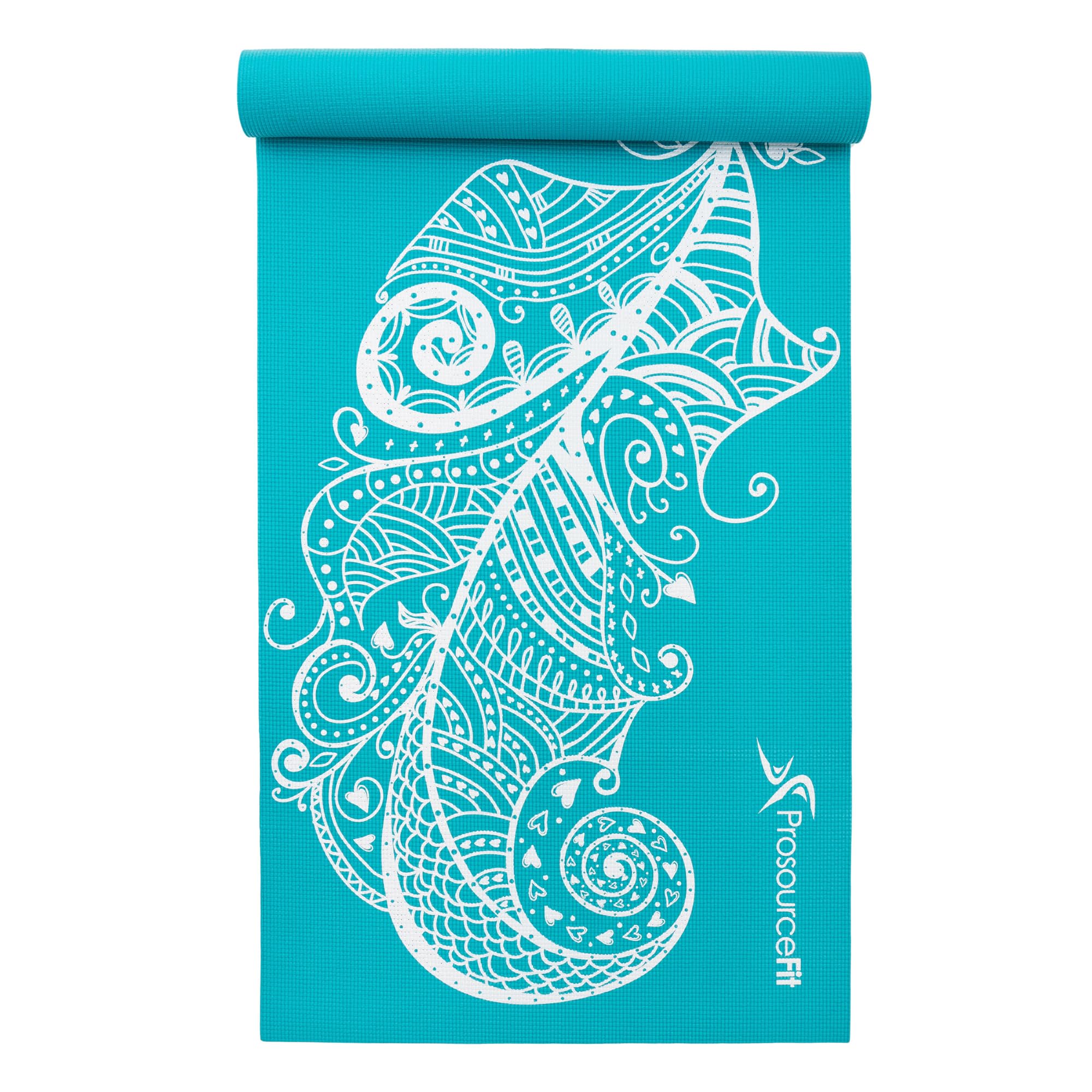 ProsourceFit Yoga Mats 3 16 5mm Thick for Comfort Stability with Exclusive Printed Designs
