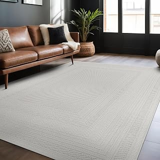 Micro Loop Indoor Rug White 5x7