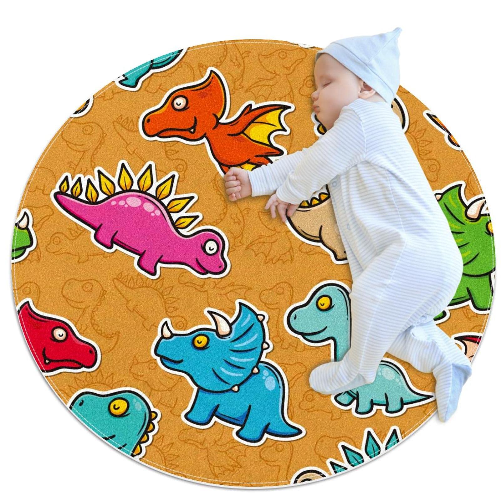 Tapis dinosaure de griffonnage antidérapant pour sécuriser le sol de la chambre