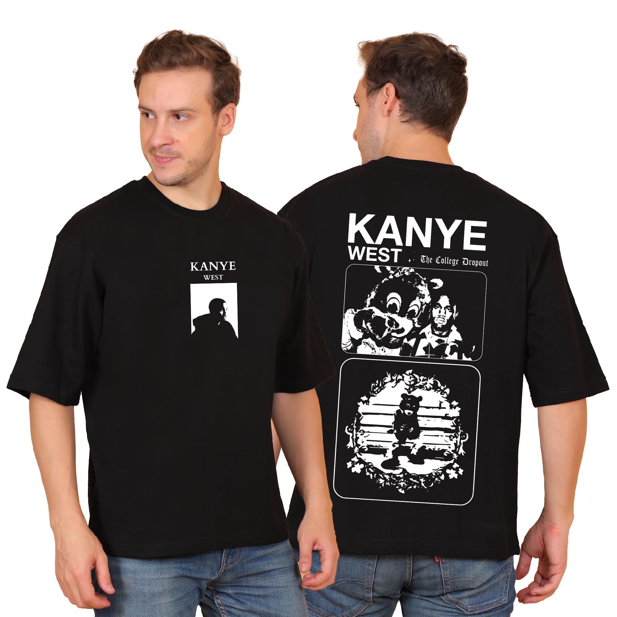 Buy AWARA BACHA Kanye West The College Dropout Oversized Black