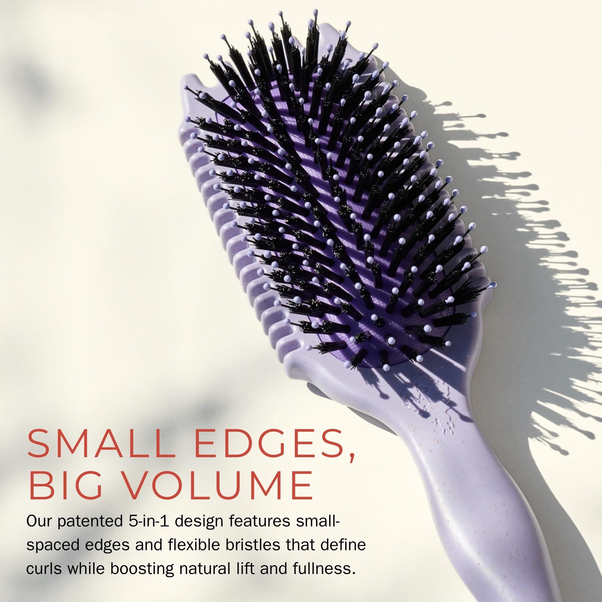 Bounce Curl Volume EdgeLift Brush, Bürste für lockiges Haar, für mehr Volumen am Ansatz und Definition - Lila
