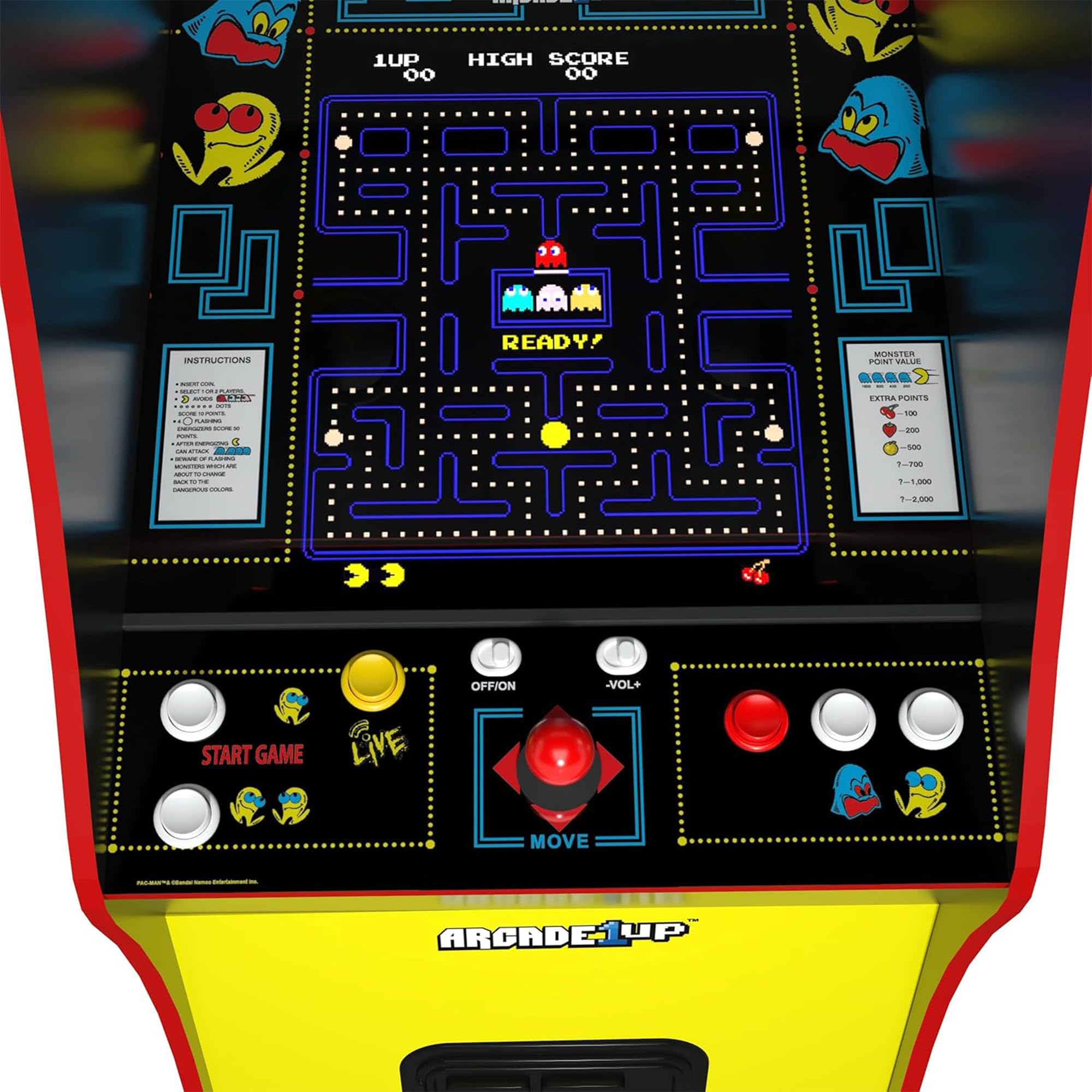 Arcade1Up PAC-MAN Deluxe Arcade Machine, built for your home, with