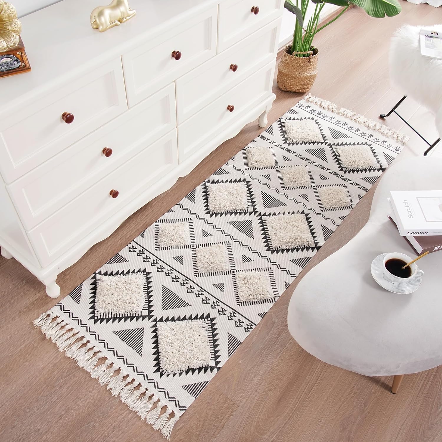 Handwoven Cotton Rug Runner - 60x152cm -10