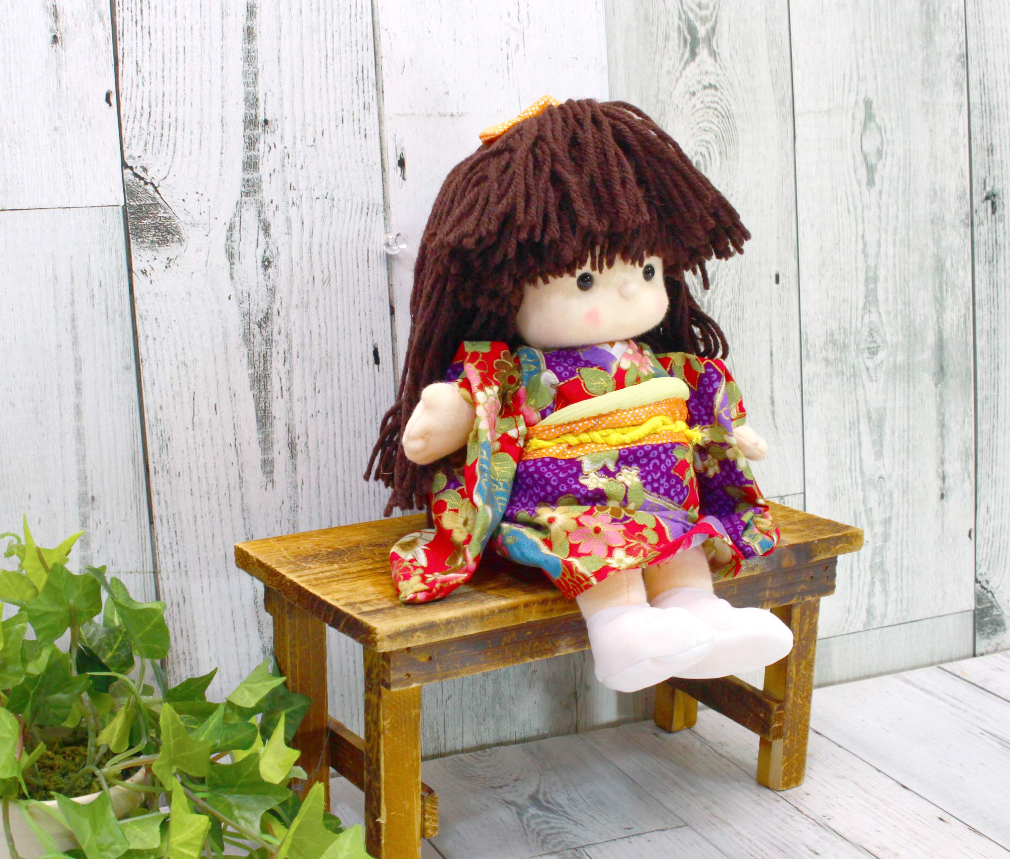 Amazon | テイクオフ 日本人形 きぬちゃん オルゴール S レッド