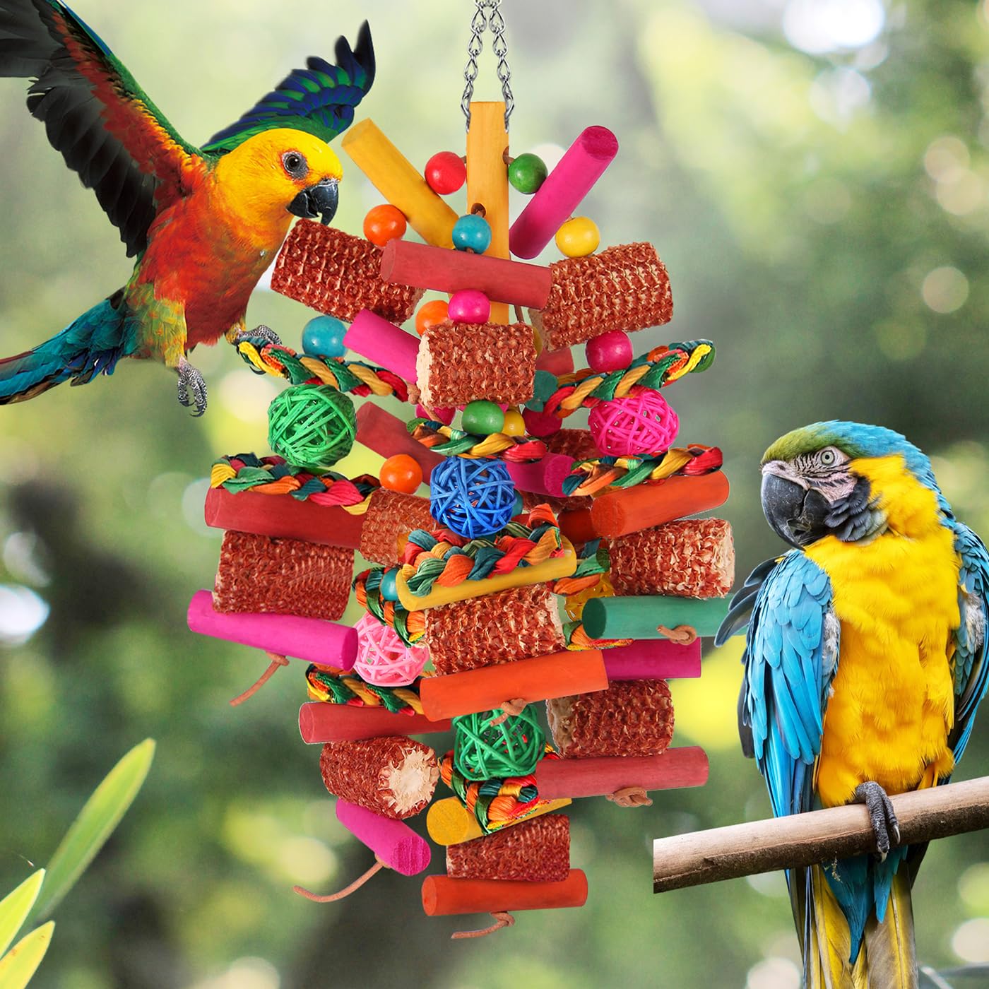 View of Snapklik.com : Kyouki Parrots Toys For Cockatiels, Budgies, Conures ...